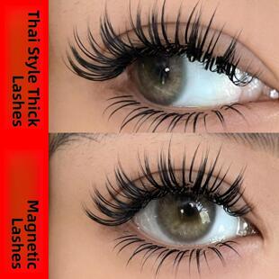 磁性假睫毛加宽版欧美厚天然睫毛免胶去除上睫毛可重覆使用