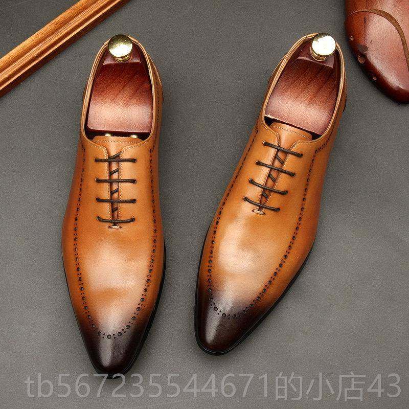 高档新款秋季布克务男鞋真透气男尖洛头雕花商正装皮鞋皮英伦单鞋,流行男鞋,正装皮鞋,淘宝优惠券,粉丝福利购,淘宝优惠卷