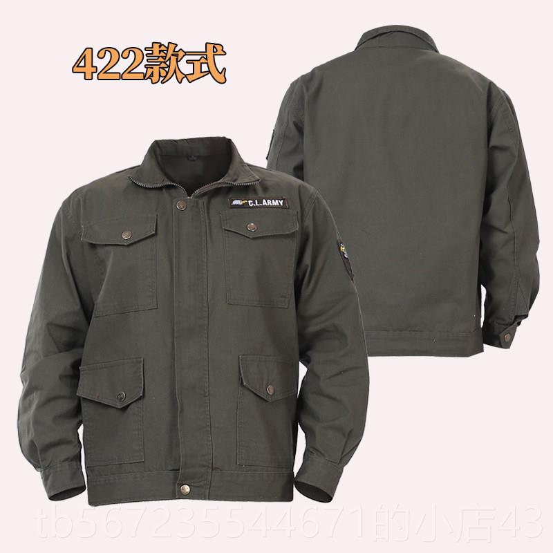 高档春秋工作服男装上衣单件纯棉外防耐磨电焊烫服加厚袖劳保工长图片