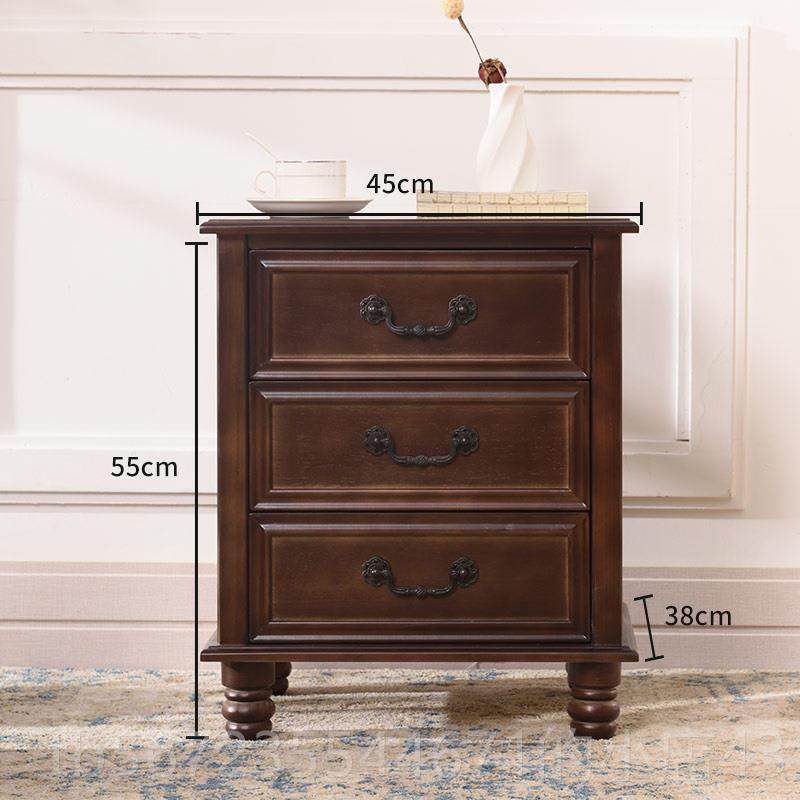 高档型床头柜实木简现约代能床边小柜子经济迷你边柜卧室多功收纳