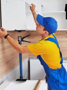 ME487IN伸缩杆撑杆吊支柜门安框抬高省力起重器家装装修E装工具支