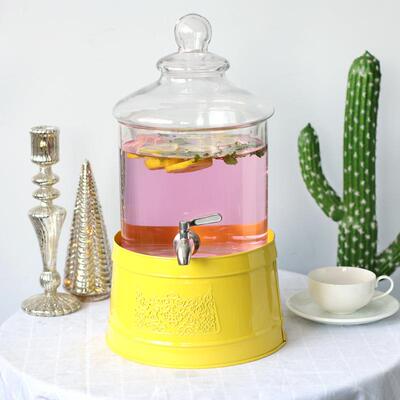 欧式耐玻axcp-005用璃果汁罐酒店自热助大容量带龙柠檬水家头凉水