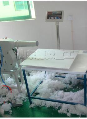 枕头沙发坐垫纤绵维棉填IIQ机碎海荞壳充填机羽充绒称麦重式充棉