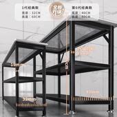 岩板厨房置物多功能餐边纳柜多层靠架墙储物餐柜微波炉收烤F9896S