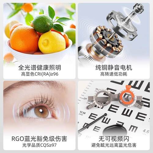 2小尺寸风扇灯205新款卧226室吊扇灯儿童房家用吸简顶电风约扇灯
