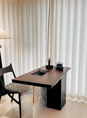 网红现台茶桌家用0小型客厅实木意式轻奢茶YYZ阳台代225新款高端