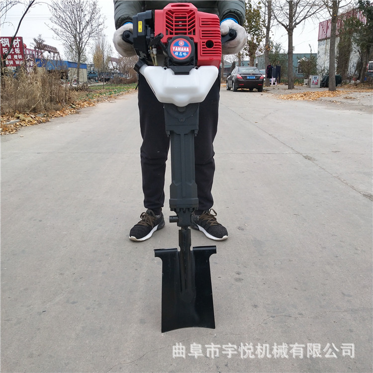 手提汽油挖树起苗移栽机