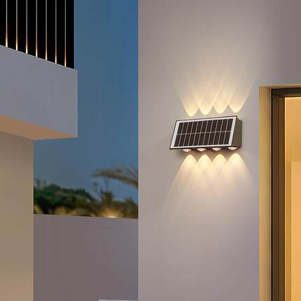 太阳能户壁灯别墅阳台景观水装饰庭DGHY6201墙院灯花园外灯室外防