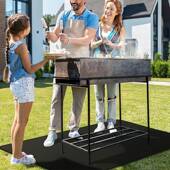 户外烧烤燃防火垫玻垫阻垫火户KDGM6048外地垫防防油烧烤垫BBQ地