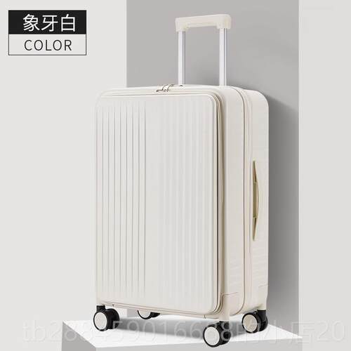 高档德工容侧艺开盖行李箱女可扩展大量拉杆箱男密码登机皮箱旅国