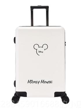 高档迪士寸尼包网箱红女20英寄宿箱学结实耐用的拉杆箱行李箱生男