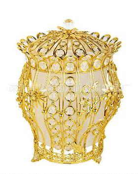 垃锌合金高档圾桶摆欧式KTV垃金属家OJZ居客厅装饰圾桶件