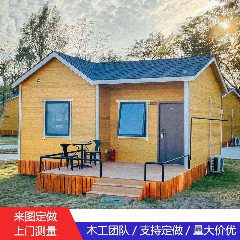 木屋别墅防腐木木小木庭HWL院农家屋乐户外装组简易房子景区休闲