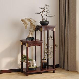 花子客厅落HGM地式盆复层古中式花台实木多室内客厅绿架植花架置