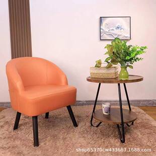 单子人沙发沙椅台免洗科技布小户型客厅阳卧室现代简约实DDY木懒