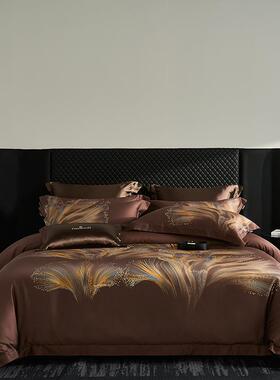 2025YTA春夏轻奢细旦天丝棉意超利数码印花高套端双人四件床上用