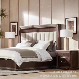 美克art棕榈泉实榫木藤艺软式 包床卧室卯床美乡床村床头柜2024