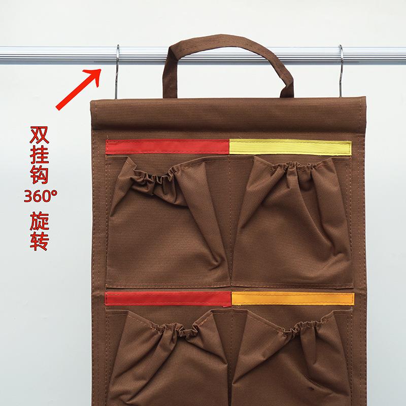 纳维也酒店五色抹布袋双挂钩毛巾收纳清推洁车工具袋分CVI类挂袋
