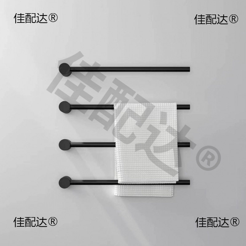 洗手全铜极简毛巾置物架卫生间毛巾架浴巾架浴室凉壁挂