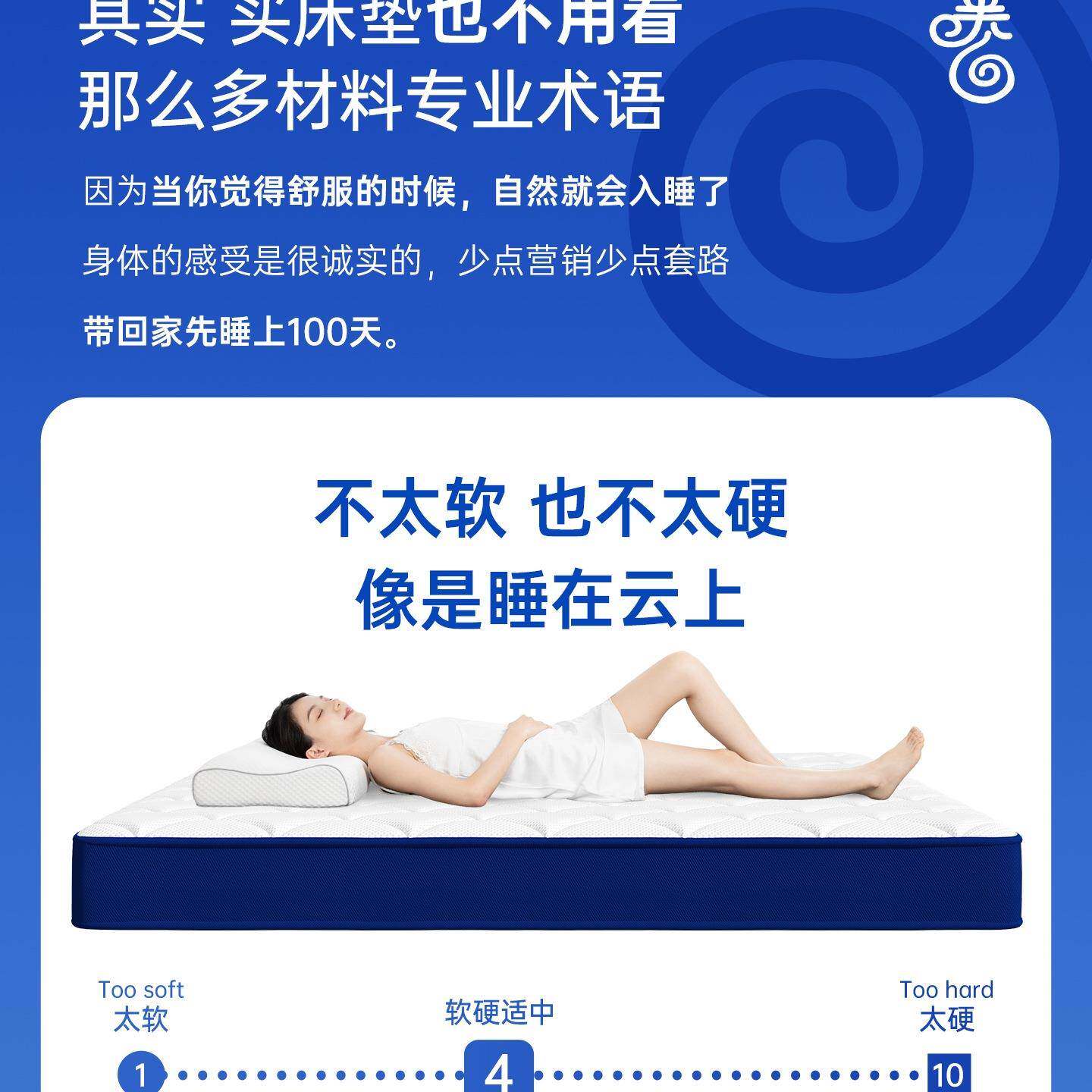 国OKD15%十补大缩卷包床垫软垫家用压卧1室乳胶席梦思5CM厚