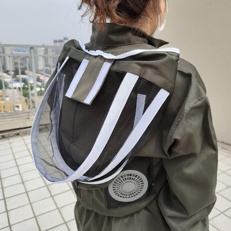 防蜂服蜂蜜EPV衣服带风扇透全套连体取加厚养蜜蜂蜂带衣帽采蜜气