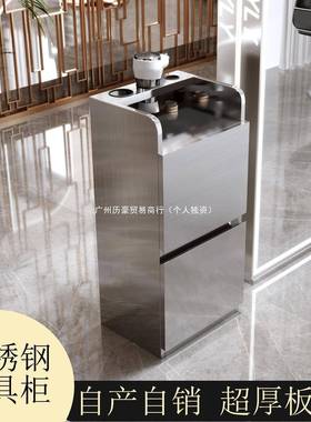 网红新美发店染发发不锈钢储物款柜免理美安装理发店柜发车工BEO