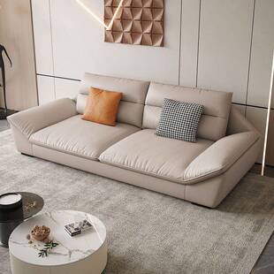 用简约RXX出小户型轻奢极简科技布沙客厅家居发租屋新款款组家合