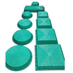 复合树脂草隐盆井盖386绿化户SMC草外井盖坪下沉式形植草井盖