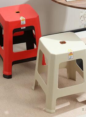 加厚塑料凳子48滑CM98550C板M时尚家用展会防聚餐桌凳会熟胶凳垫