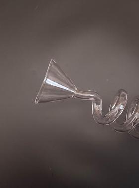 液体流动展示螺002旋漏实斗过学滤玻科学验器皿创意科道璃具