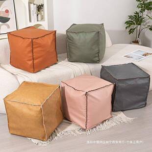 会服客无品牌/沙发旧衣收纳皮墩闲发置旧衣服收坐纳皮套坐墩沙凳