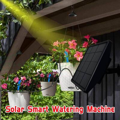 新款热12019卖太阳能供电吸防虹栽时灌定溉水泵盆绿植滴灌自动浇