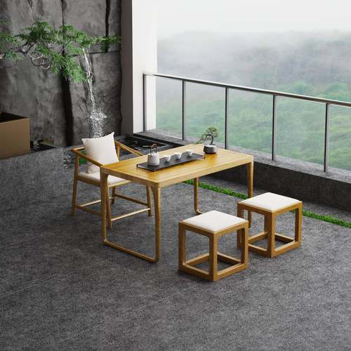 严选MEO2新025款阳台茶桌茶台客用泡厅茶桌家椅组合小户型茶桌三