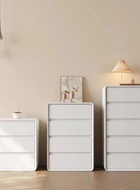 全实木意斗式物白奶油风五柜收AYR纳柜卧室储柜客厅三斗餐边色柜