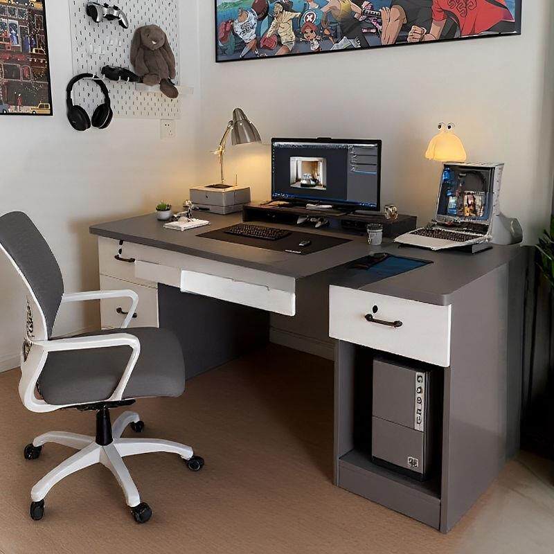 电脑桌台式书用桌卧室桌简约无品牌/带抽屉写字桌办公桌可放主机