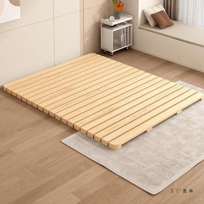 防潮排骨架811床架实加硬厚地木板床榻榻米板出租房矮床床木板打