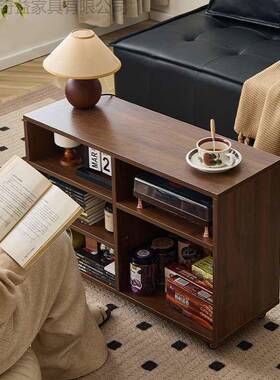 客厅沙复发古美式卧室侧边移动车茶几小推功能收纳多85727小户型