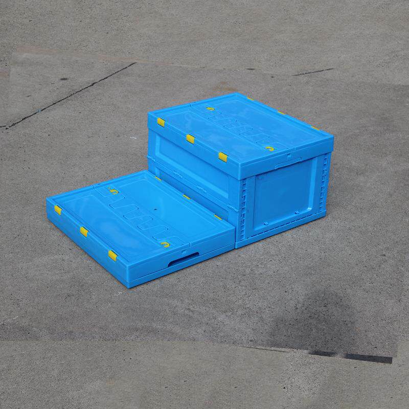 盖塑料折叠箱厚5加00-30周转箱JXS储物箱0整理箱物带流配送收纳框