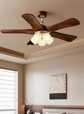 普瑞美式复古客风灯法式中古风吊厅扇灯叶静音75500护眼直餐扇厅