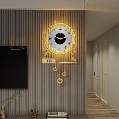 OLK简约现代意时钟挂钟创25新款创意客厅时尚挂墙艺术0轻奢钟2表