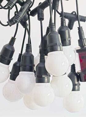 热销G50幻彩球泡E串2BHP超声灯户外7防LED太阳能灯串水庭院灯