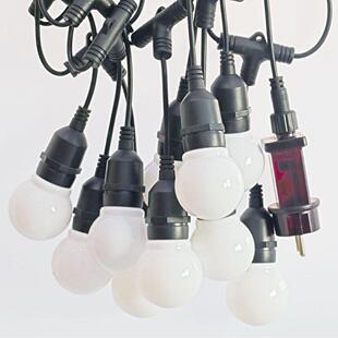 热销G50幻彩球泡E串2BHP超声灯户外7防LED太阳能灯串水庭院灯