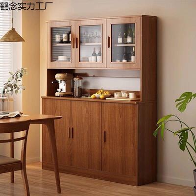 餐边柜靠墙体柜客厅收原木GQB风厨一房家用茶纳水柜酒柜置物柜备