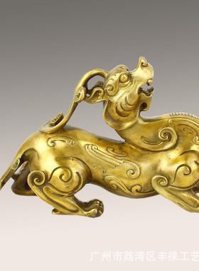 兽铜貔貅独角摆件XIR铜独角貔貅摆件