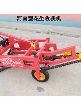 垄上花生收获OEB机小轮四传轴传带动指夹式动不伤果铺放整齐