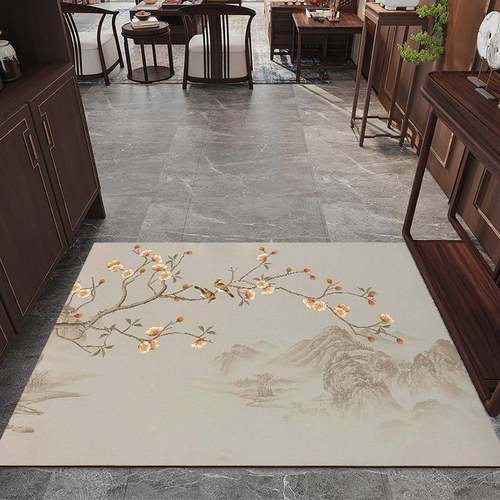 PVCF768JM9T户入地垫中式免洗家用门进门地毯可新裁剪玄关大门口