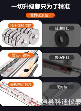 磁翻液位浮计远传磁性翻板磁性子EPQ液位计磁耦合带液板位计液位