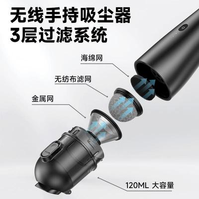 品佳便式无线载吸尘器P06汽车用吸尘器12V车大功AMX率车携吸尘器