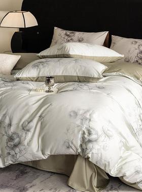 高端奢全棉长绒棉床上四件轻套秋冬新款上加lxy20249纯棉厚床单被