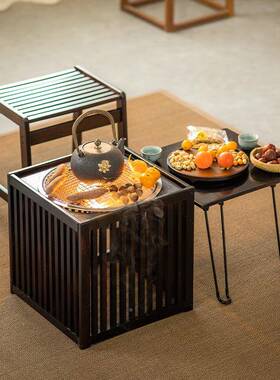 围炉桌煮茶桌室内全套户泡茶VSQ台小茶几阳外台庭院网红炭火炉烤